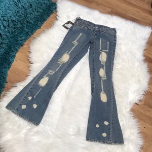 True Religion Joey SUPER DESTROYED Low Rise Flare